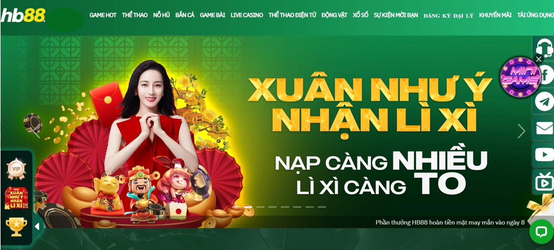 Tổng hợp các chương trình khuyến mãi Hb88 mới nhất