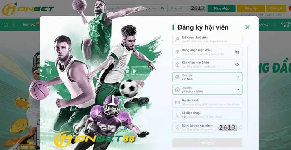 Cách đăng ký tài khoản của cổng game Onbet