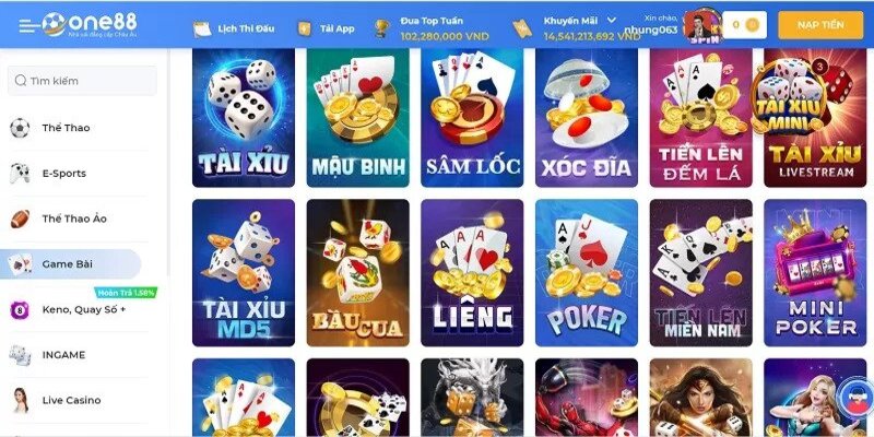 Game Bài One88 - Trải Nghiệm Thế Giới Cá Cược Đa Dạng